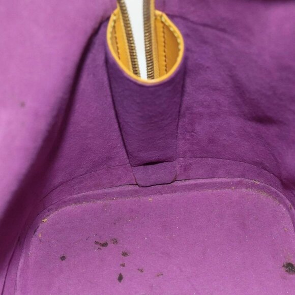 LOUIS VUITTON Epi Alma Hand Bag Yellow M52149 LV Auth - Picture 13 of 16